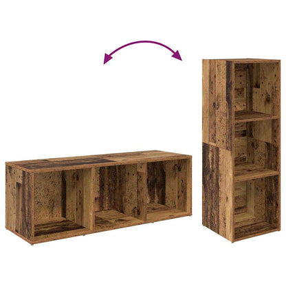 TV Cabinet Set 3 pcs Old Wood 37 x 35 x 107 cm Engineered Wood