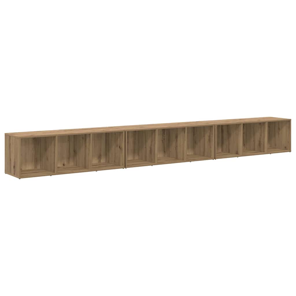 TV Cabinet Set 3 pcs Artisan Oak Engineered Wood