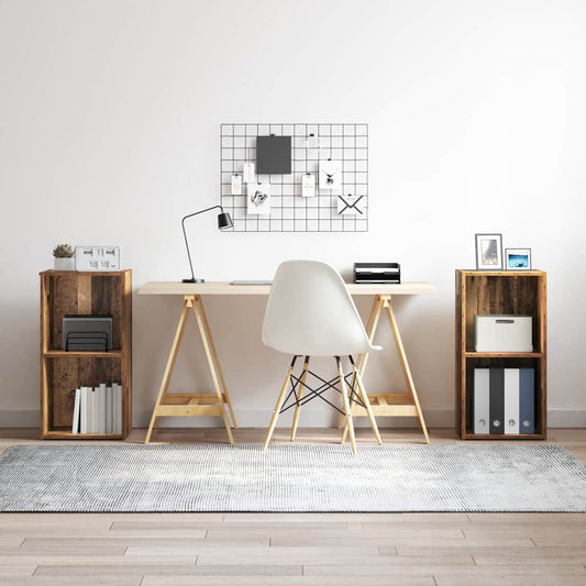 TV Cabinet Set 2 pcs Old Wood Engineered Wood