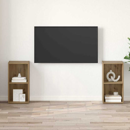 TV Cabinet Set 2 pcs Artisan Oak Engineered Wood