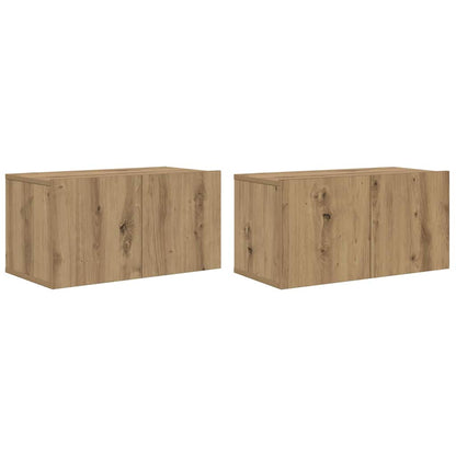 TV Cabinet Set 4 pcs Artisan Oak Engineered Wood