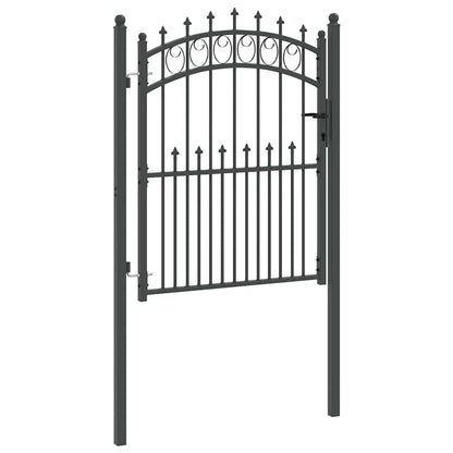 Fence Gate with Spikes EMMEN 150 x 100 cm Powder-coated steel