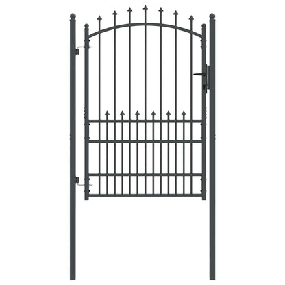 Fence Gate with Spikes EMMEN 170 x 100 cm Powder-coated steel