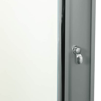 Network Cabinet with Storage Grey 60 x 45 x 28 cm Steel
