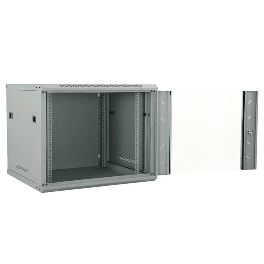 Network Cabinet with Storage Grey 60 x 60 x 50 cm Steel