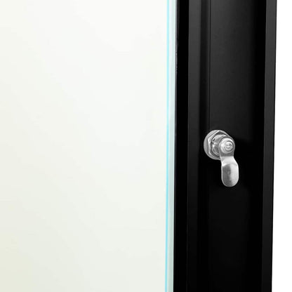 Network Cabinet with Storage Black 53 x 35 x 21 cm Steel