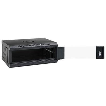 Network Cabinet with Storage Black 53 x 35 x 21 cm Steel