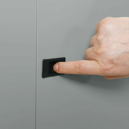 Network Cabinet with Storage Grey 53 x 35 x 21 cm Steel
