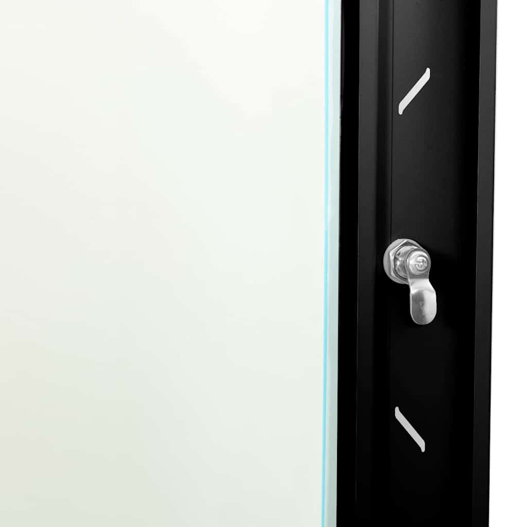 Network Cabinet with Storage Black 53 x 45 x 45 cm Steel