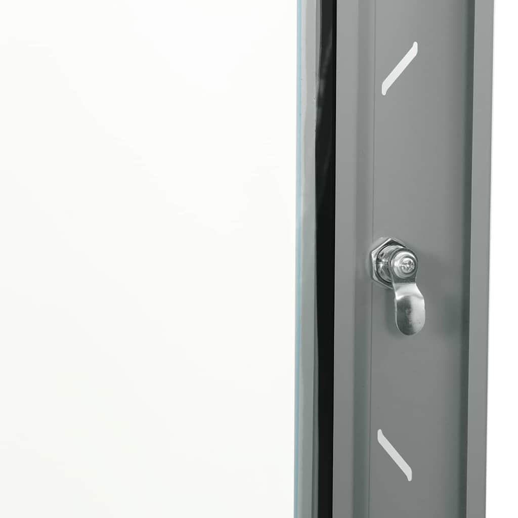 Network Cabinet with Storage Grey 53 x 60 x 45 cm Steel