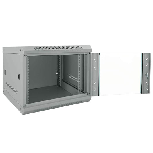 Network Cabinet with Storage Grey 53 x 60 x 45 cm Steel