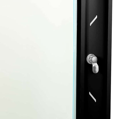 Network Cabinet with Storage Black 53 x 45 x 60 cm Steel