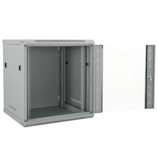 Network Cabinet with Storage Grey 53 x 60 x 60 cm Steel