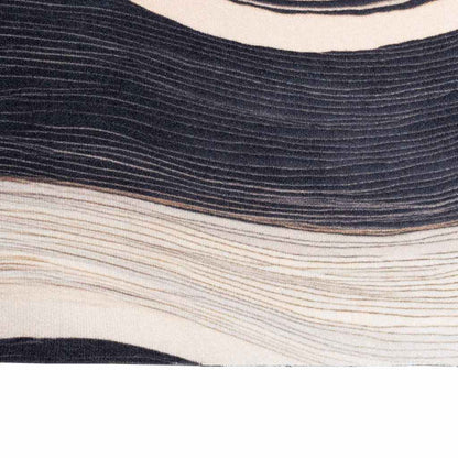 Kitchen Rug Art Deco Black 180 x 60 cm Velvet