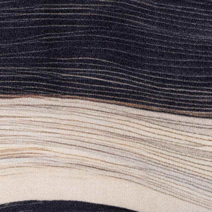 Kitchen Rug Art Deco Black 180 x 60 cm Velvet