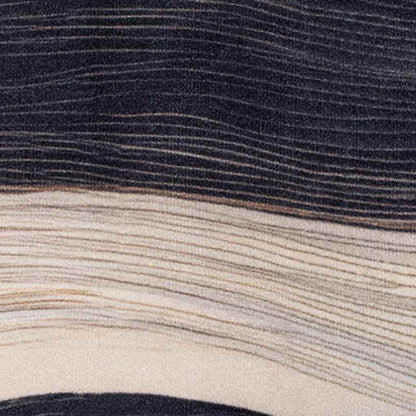 Kitchen Rug Art Deco Black 150 x 45 cm Velvet