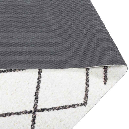 Kitchen Rug White 150 x 45 cm Velvet