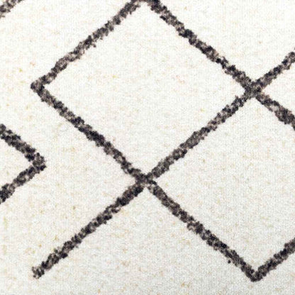 Kitchen Rug White 150 x 45 cm Velvet