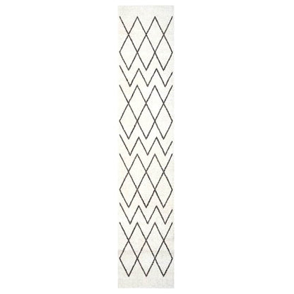 Kitchen Rug White 300 x 60 cm Velvet
