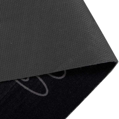 Kitchen Rug Cutlery Black 180 x 60 cm Velvet