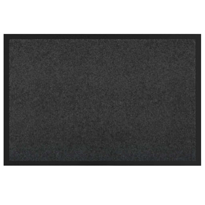 Door Mat Anthracite 120 x 80 x 1.2 cm Teddy Fabric
