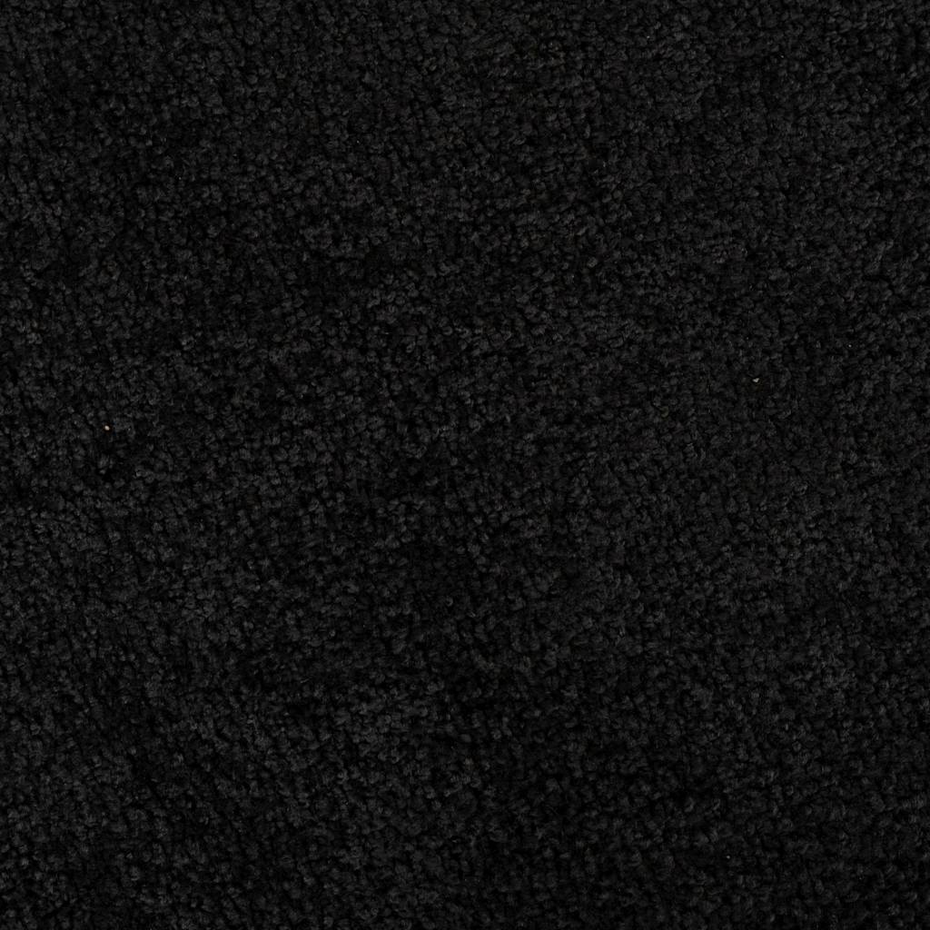 Door Mat Black 120 x 80 x 1.2 cm Teddy Fabric