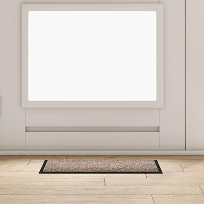 Door Mat Beige 60 x 40 x 1.2 cm Teddy Fabric