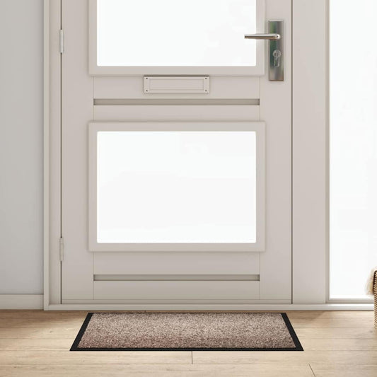 Door Mat Beige 60 x 80 x 1.2 cm Teddy Fabric