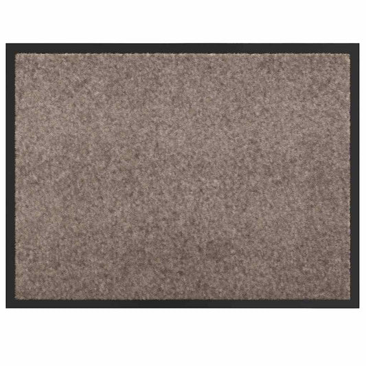 Door Mat Beige 60 x 80 x 1.2 cm Teddy Fabric