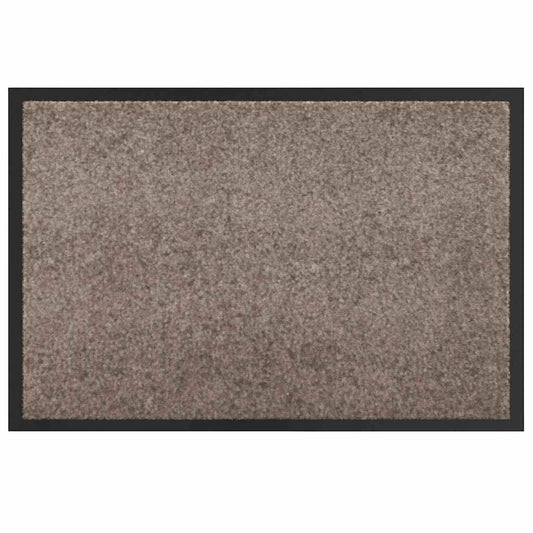 Door Mat Beige 80 x 120 x 1.2 cm Teddy Fabric