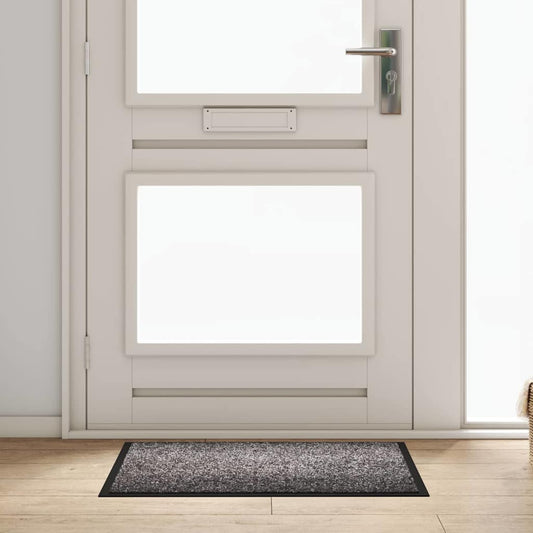 Door Mat Light Grey 60 x 80 x 1.2 cm Teddy Fabric