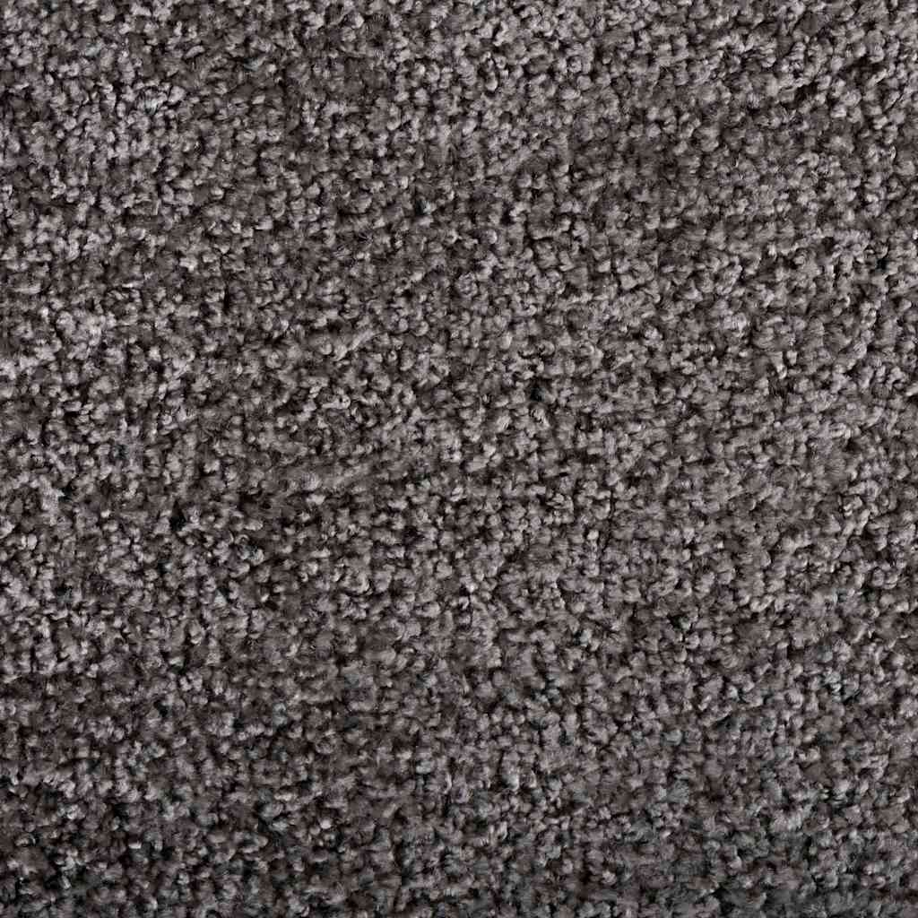 Door Mat Light Grey 80 x 60 x 1.2 cm Teddy Fabric