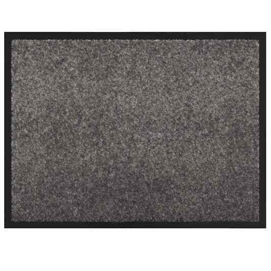 Door Mat Light Grey 60 x 80 x 1.2 cm Teddy Fabric