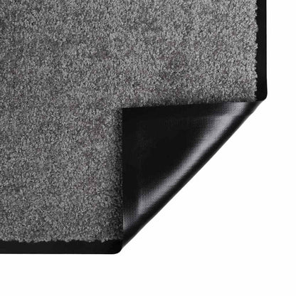 Door Mat Light Grey 120 x 80 x 1.2 cm Teddy Fabric
