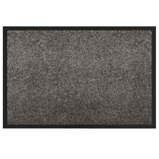 Door Mat Light Grey 80 x 120 x 1.2 cm Teddy Fabric