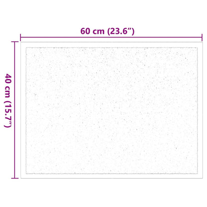 Door Mat Bordeaux 60 x 40 x 1.2 cm Teddy Fabric