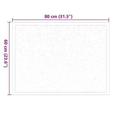 Door Mat Bordeaux 80 x 60 x 1.2 cm Teddy Fabric