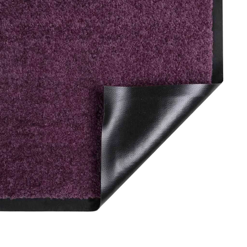 Door Mat Bordeaux 120 x 80 x 1.2 cm Teddy Fabric
