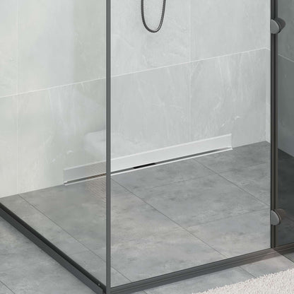 Wall Mounted Shower Drain Silver 80 cm Stainless Steel 304