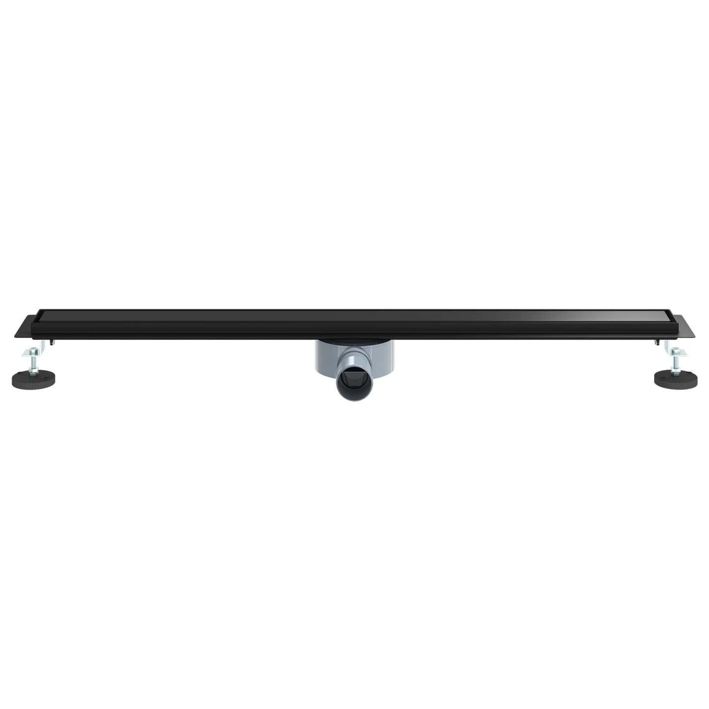 Shower Drain 2-in-1 with 360° Siphon Black 90 cm