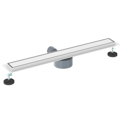 Shower Drain 2-in-1 with 360° Siphon Silver 70 cm