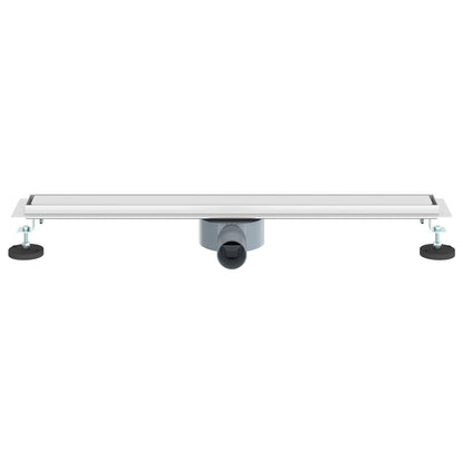 Shower Drain 2-in-1 with 360° Siphon Silver 70 cm