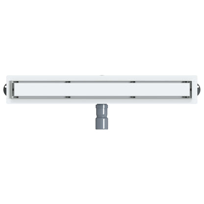 Shower Drain 2-in-1 with 360° Siphon Silver 70 cm