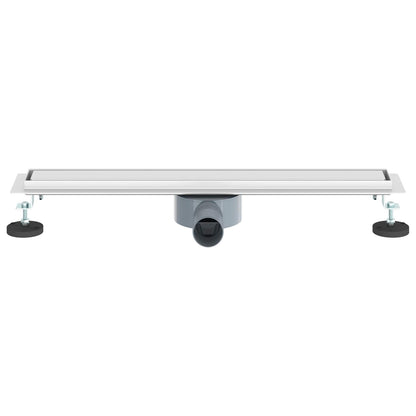 Shower Drain 2-in-1 with 360° Siphon Silver 60 cm