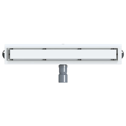 Shower Drain 2-in-1 with 360° Siphon Silver 60 cm