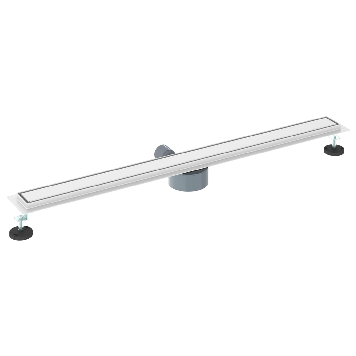 Shower Drain 2-in-1 with 360° Siphon Silver 100 cm