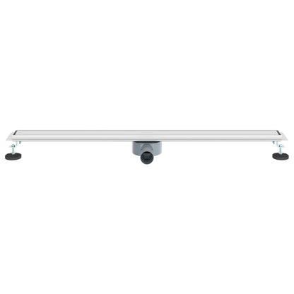 Shower Drain 2-in-1 with 360° Siphon Silver 100 cm