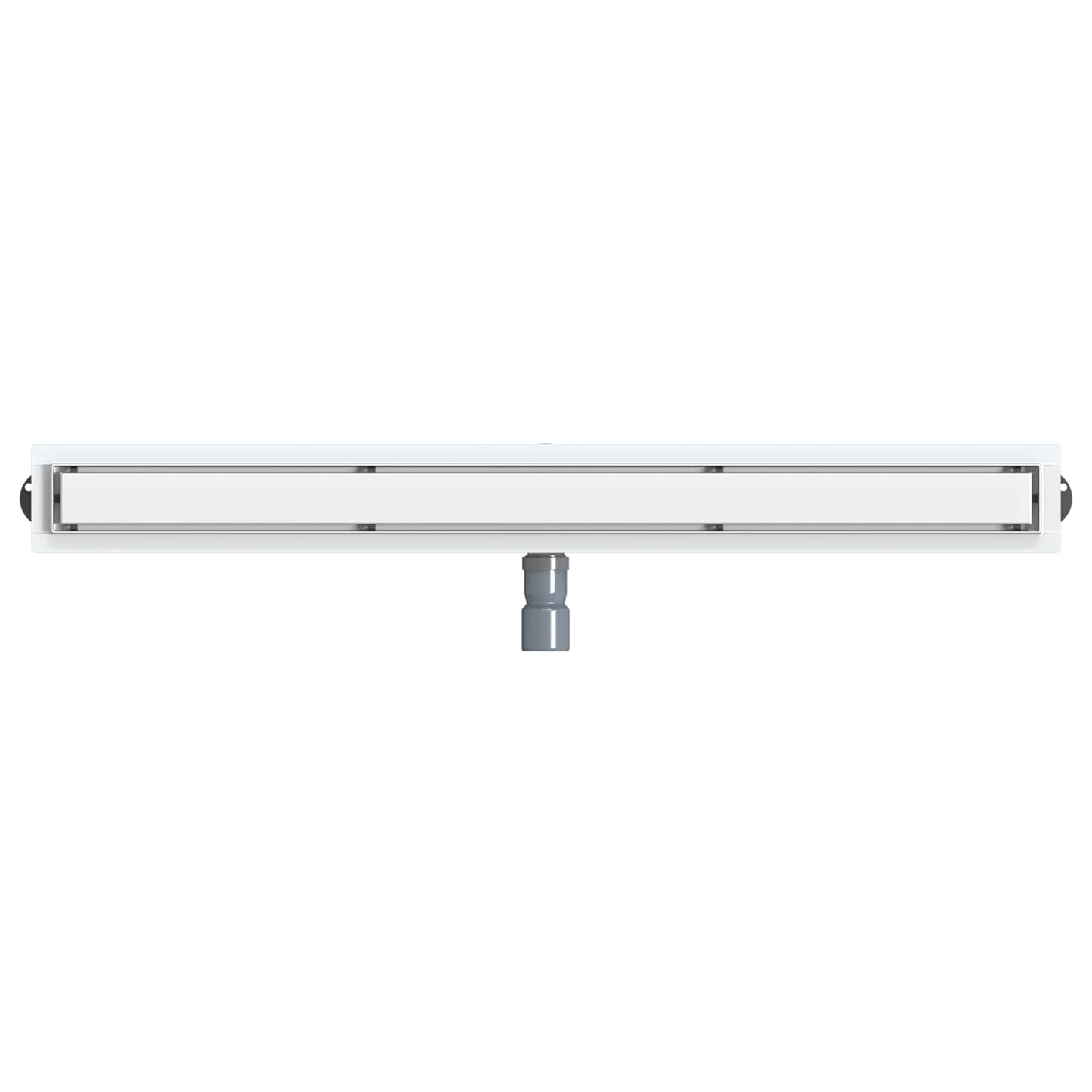 Shower Drain 2-in-1 with 360° Siphon Silver 100 cm