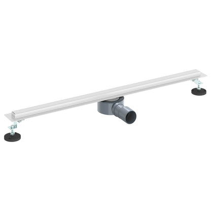 360° Shower Drain with Slim Model Silver 80 cm