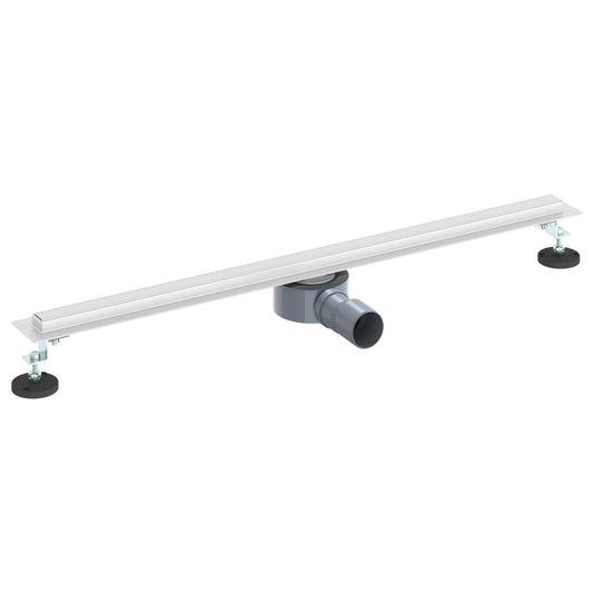 360° Shower Drain with Slim Model Silver 80 cm